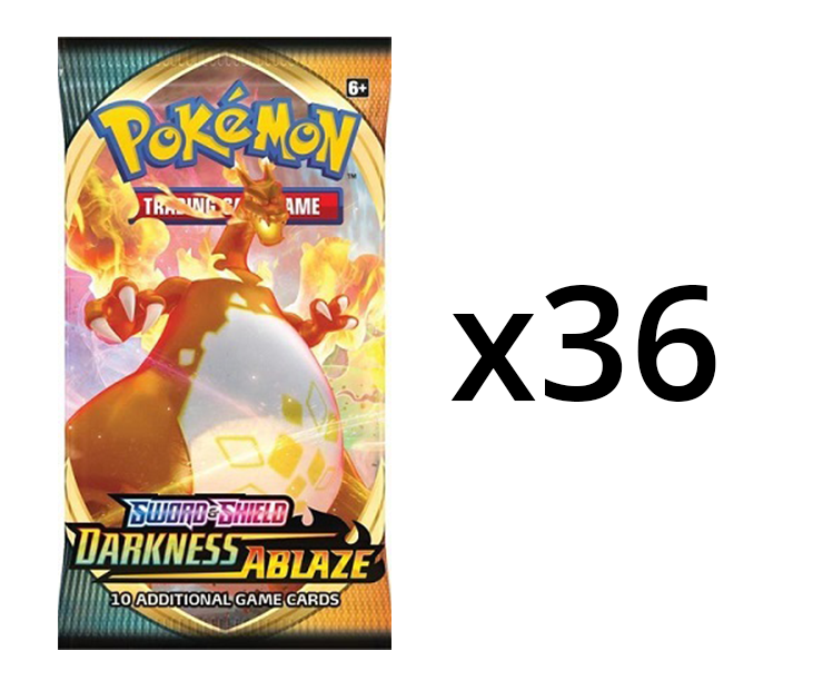 Pokemon SWSH3 Darkness Ablaze 36ct Booster Pack Lot